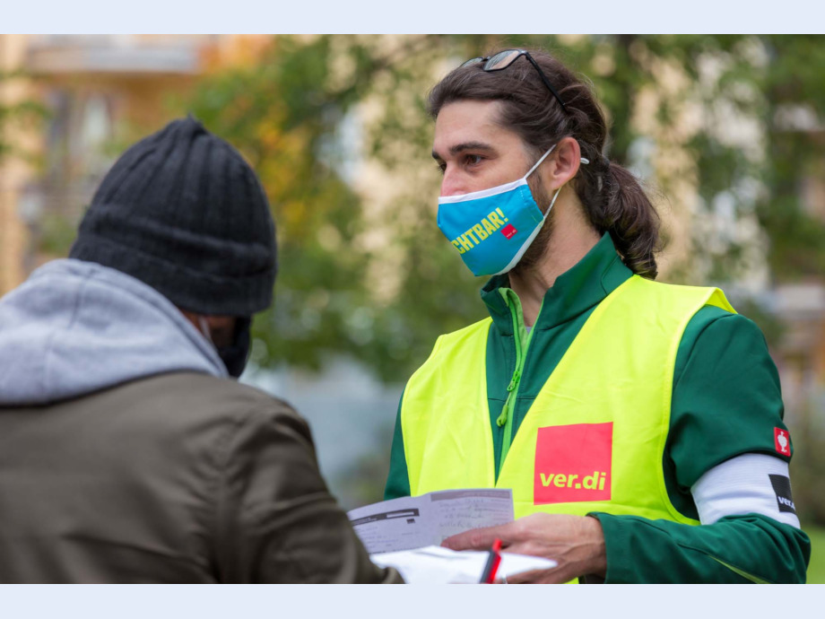 ver.di macht Druck - Warnstreik zur Tarifrunde im Öffentlichen Dienst in Offenbach ver.di macht Druck - Warnstreik zur Tarifrunde im Öffentlichen Dienst in Offenbach