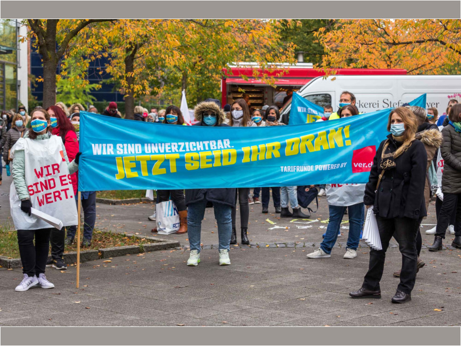 ver.di macht Druck - "Wir sind unverzichtbar" ver.di macht Druck - "Wir sind unverzichtbar"