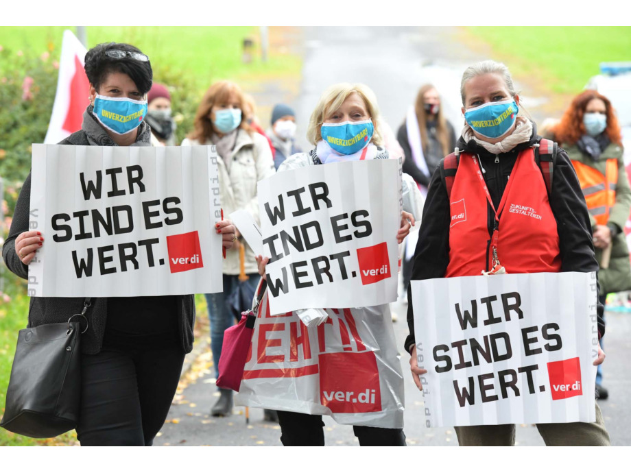 Wir sind es wert - Warnstreik auch in Gelnhausen/Main-Kinzig-Kreis