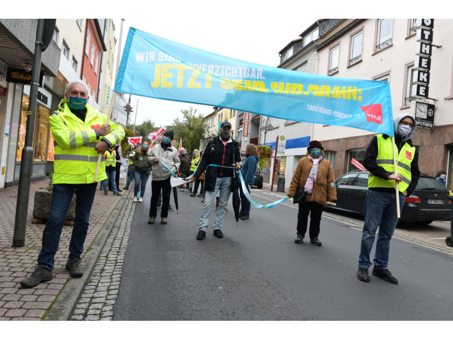 Wir sind es wert - Warnstreik auch in Gelnhausen/Main-Kinzig-Kreis