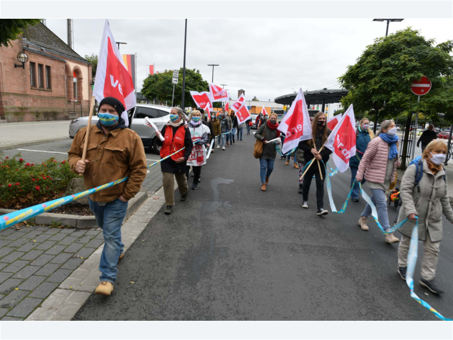 Wir sind es wert - Warnstreik auch in Gelnhausen/Main-Kinzig-Kreis