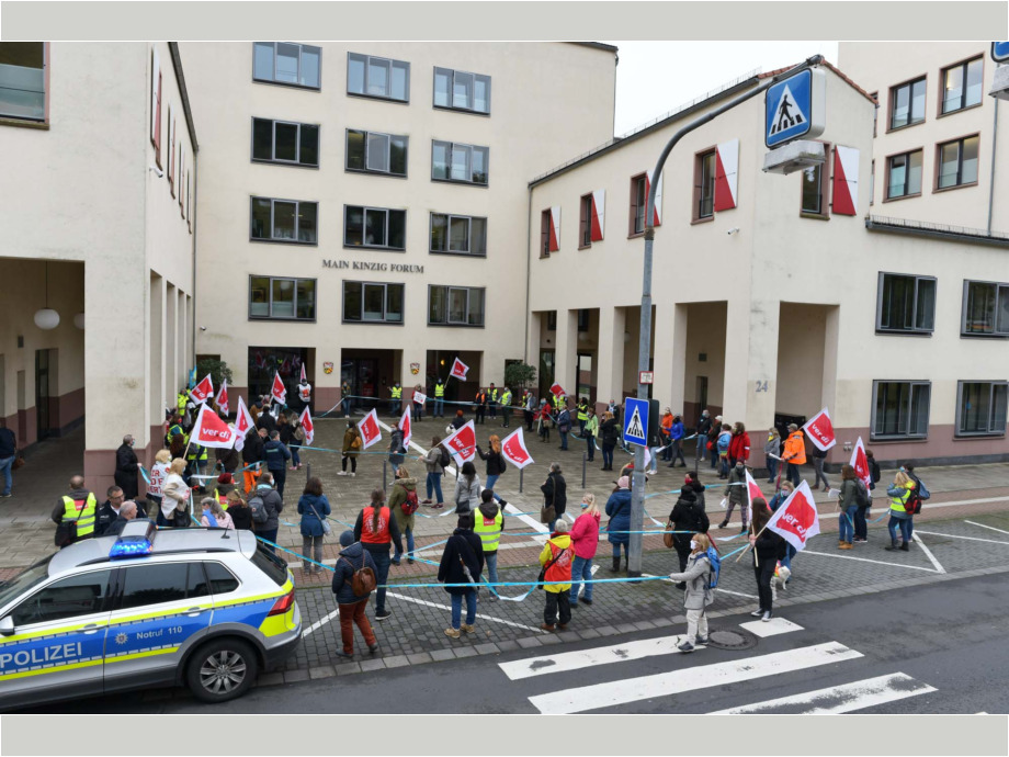 Wir sind es wert - Warnstreik auch in Gelnhausen/Main-Kinzig-Kreis