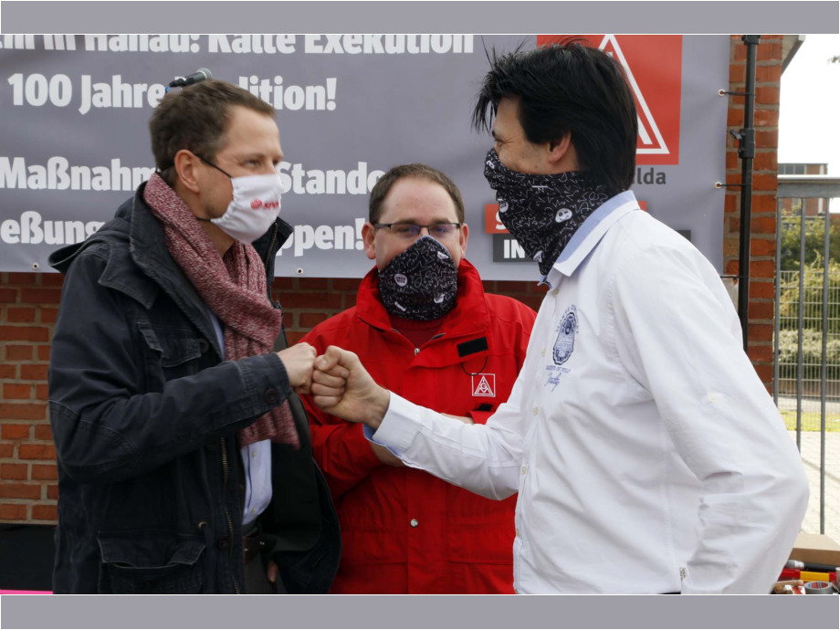 Schwarze-Wolken über Großauheim - Protest am 5.10.2020 gegen die Schließung von Hitachi-ABB
