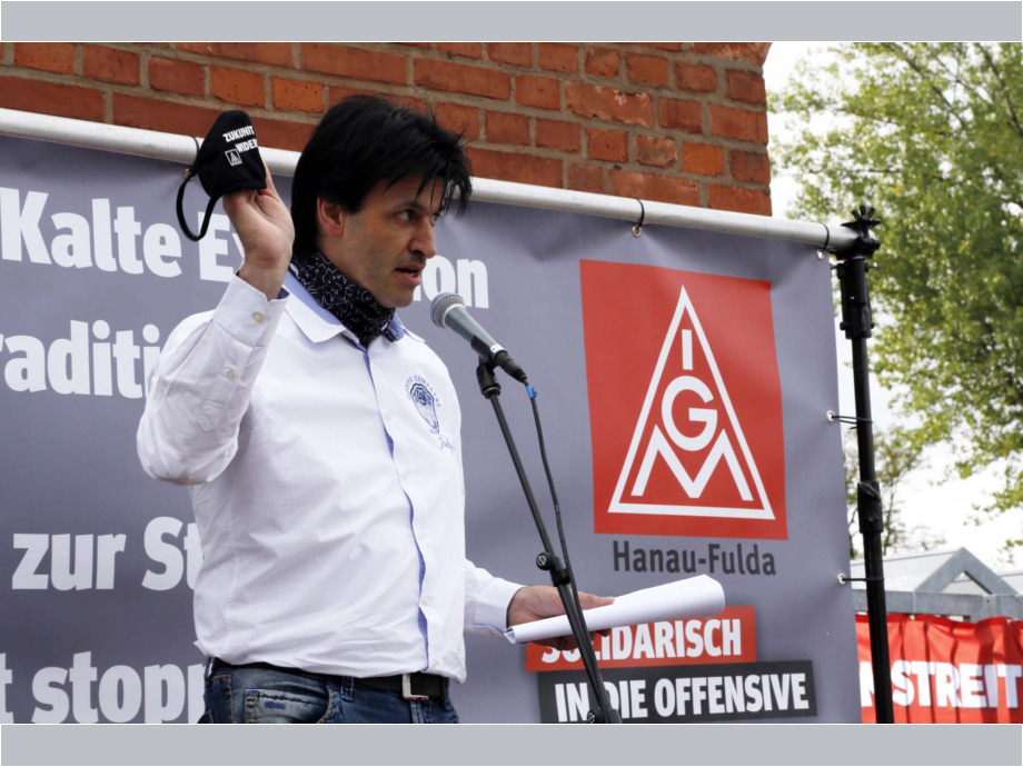 Schwarze-Wolken über Großauheim - Protest am 5.10.2020 gegen die Schließung von Hitachi-ABB