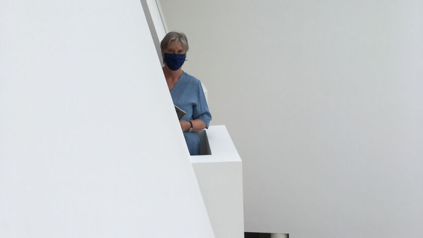 Maske in Blau