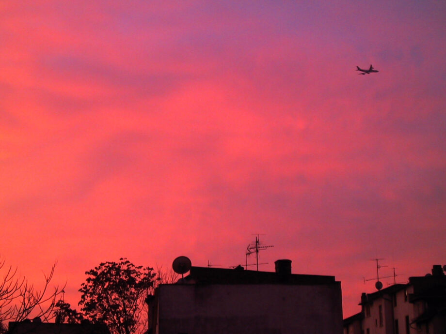 Morgenrot ueber Offenbach