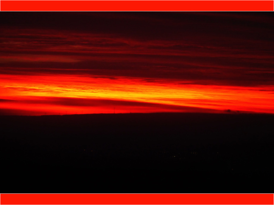 Morgenrot im Gladenbacher Bergland