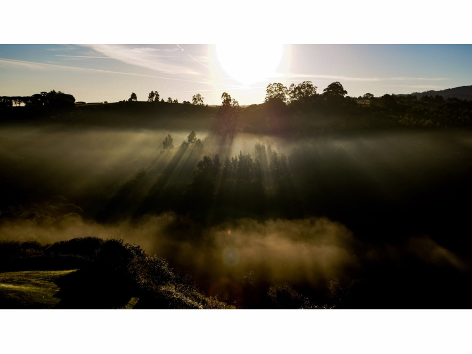 Kurz nach Sonnenaufgang- Camaleño im Baskenland