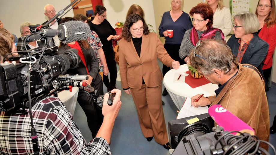 Andrea Nahles in Friedberg