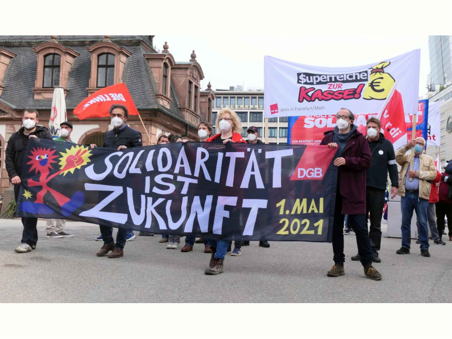 1. Mai 2021 - Maifeier des DGB in Frankfurt