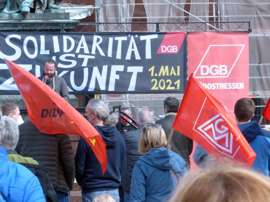 1. Mai 2021 - Maifeier des DGB in Hanau