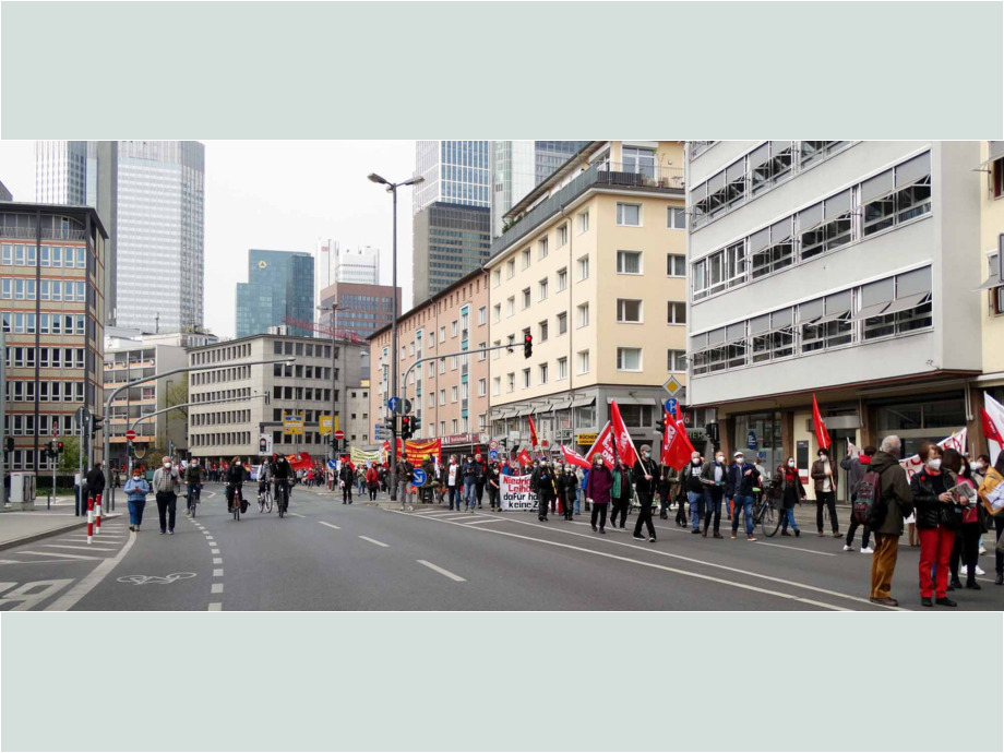 1. Mai 2021 - Maifeier des DGB in Frankfurt