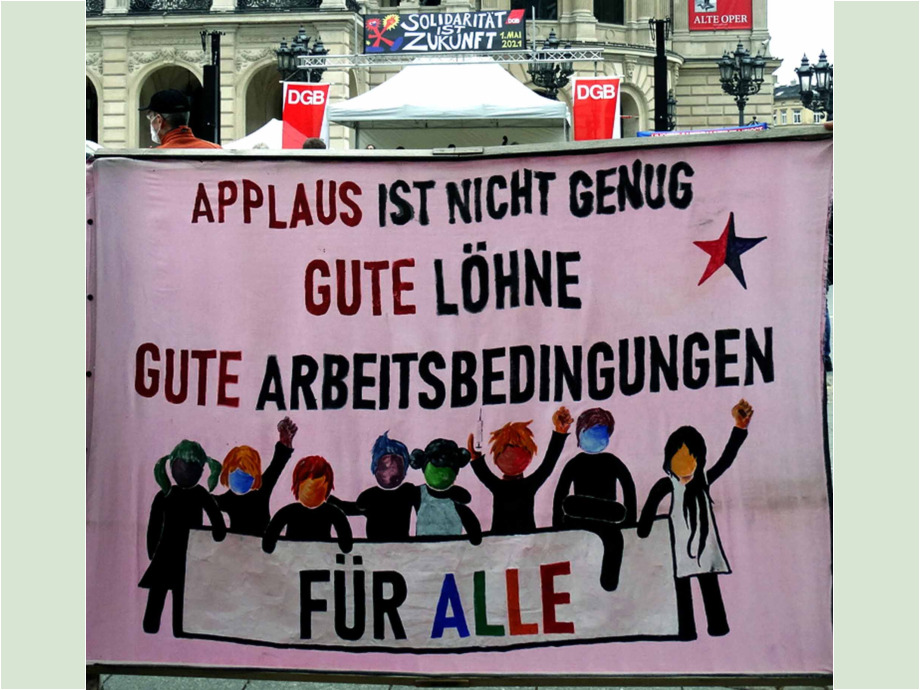 1. Mai 2021 - Maifeier des DGB in Frankfurt
