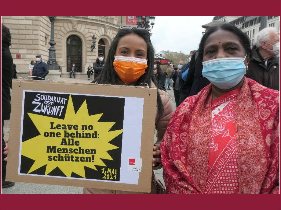 1. Mai 2021 - Maifeier des DGB in Frankfurt