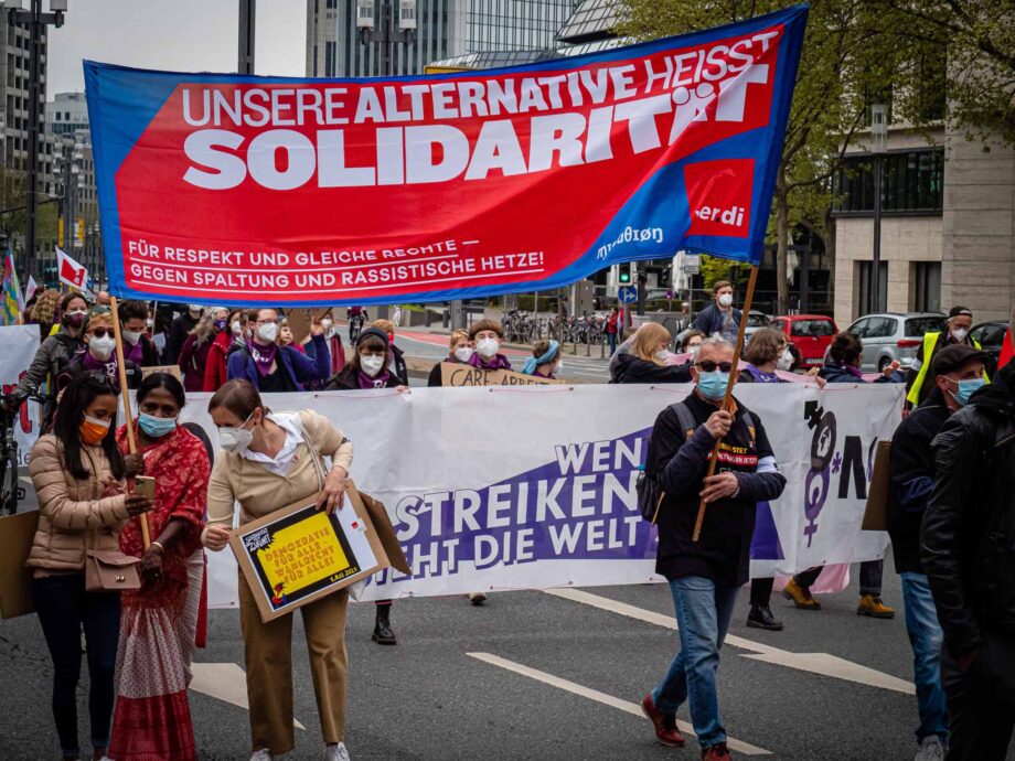 1. Mai 2021 - Maifeier des DGB in Frankfurt