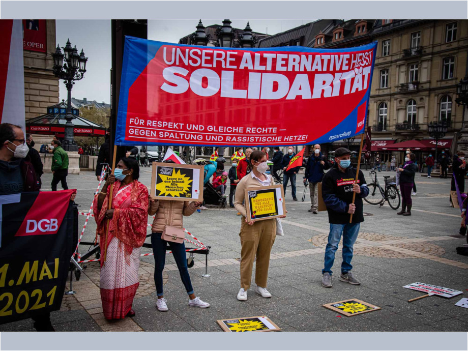 1. Mai 2021 - Maifeier des DGB in Frankfurt