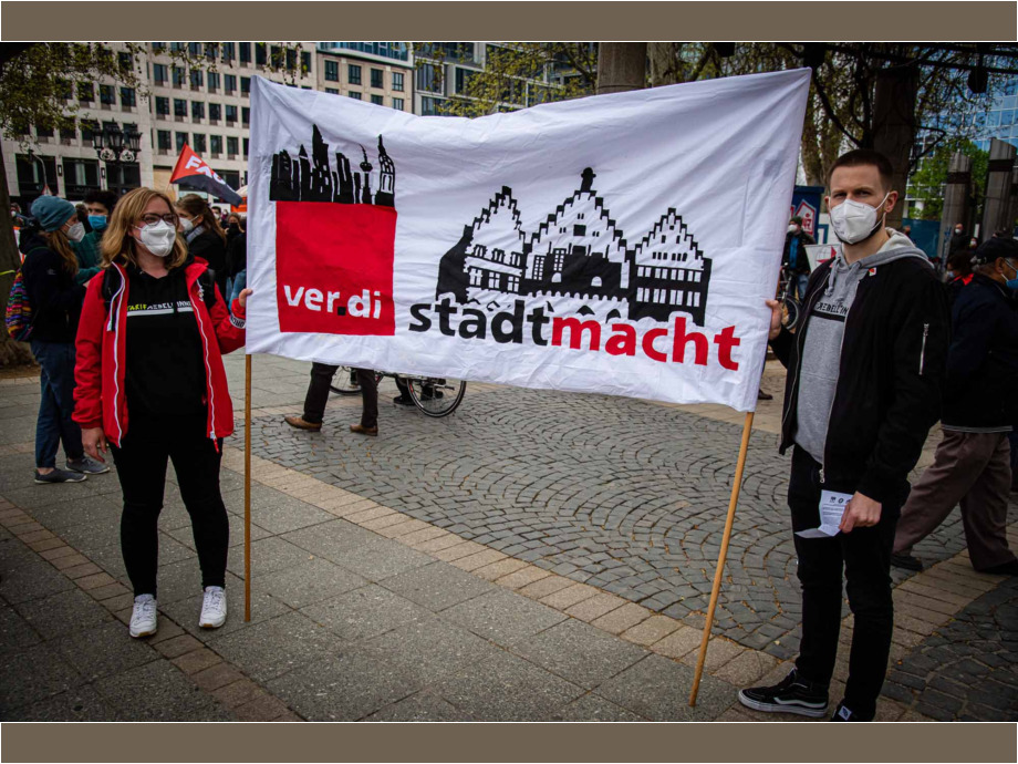 1. Mai 2021 - Maifeier des DGB in Frankfurt