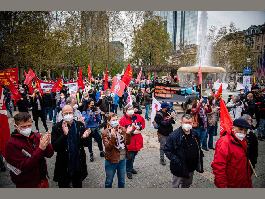 1. Mai 2021 - Maifeier des DGB in Frankfurt