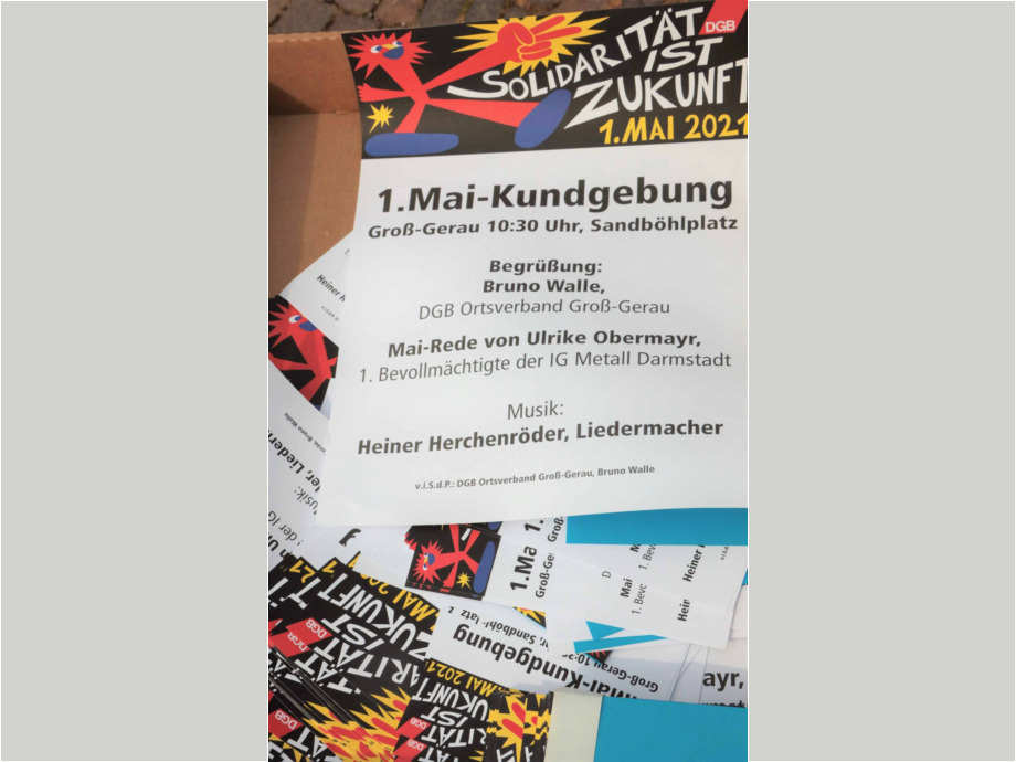 1. Mai 2021 - Maifeier des DGB in Groß-Gerau