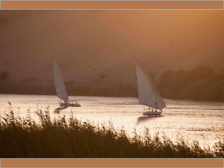 Assuan, Abendstimmung am Nil Assuan, Abendstimmung am Nil