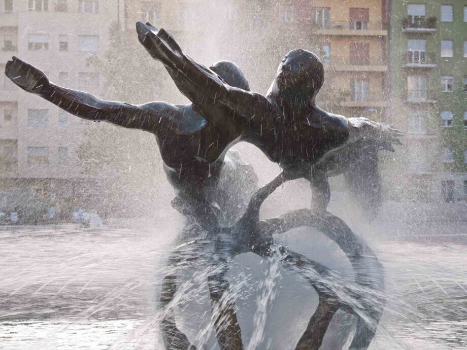 Wasserspiel in Bozen