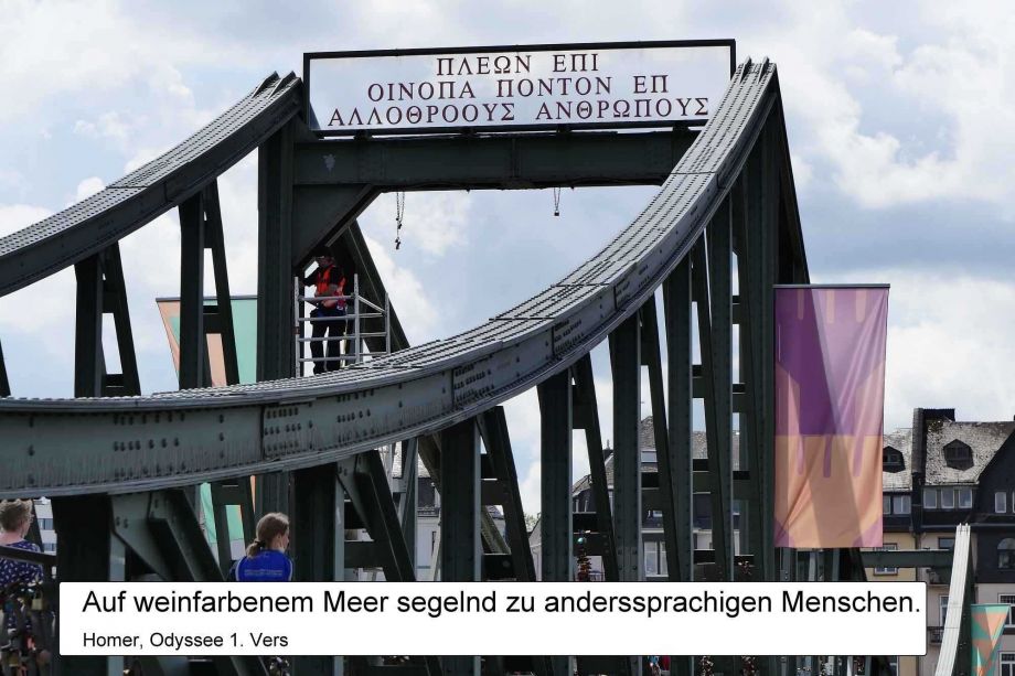 Buchstaben auf dem Eisernen Steg Buchstaben auf dem Eisernen Steg