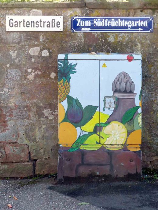 da geht es zum Südfrüchtegarten da geht es zum Südfrüchtegarten