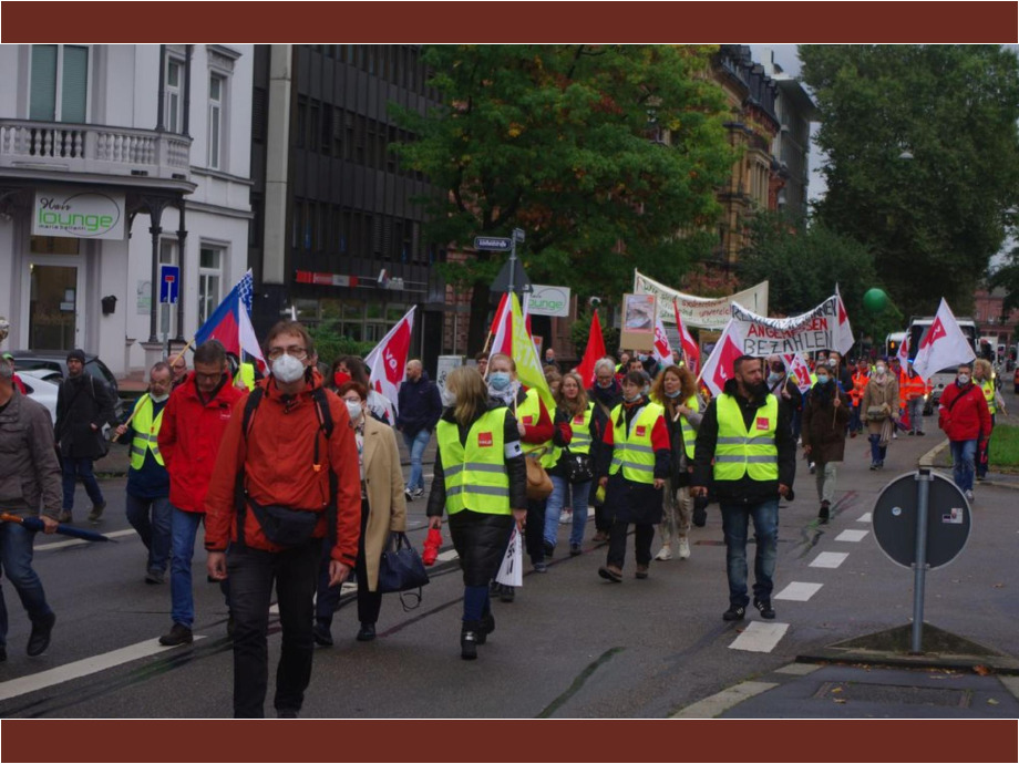 Demo durch Wiesbaden