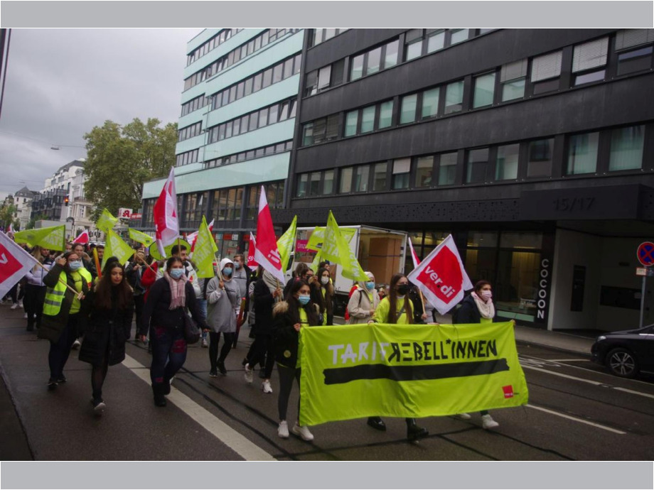 Demo durch Wiesbaden