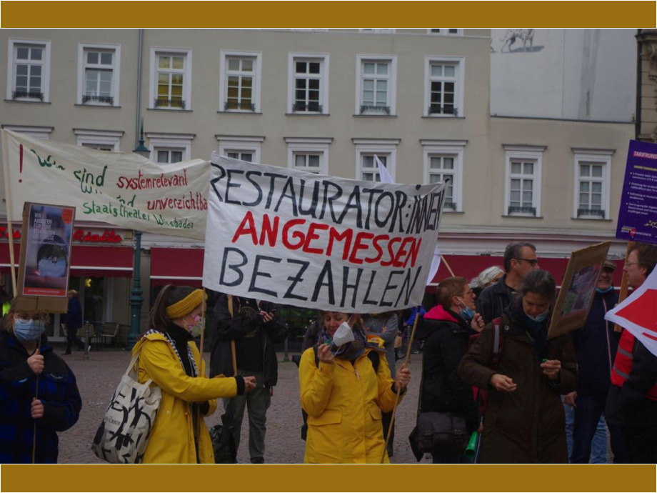 Wir fordern angemessene Bezahlung!