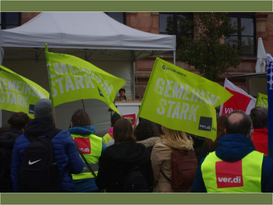 Die stellvertretende ver.di Bundesvorsitzende Christine Behle