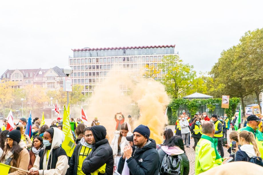 Kundgebung in Wiesbaden