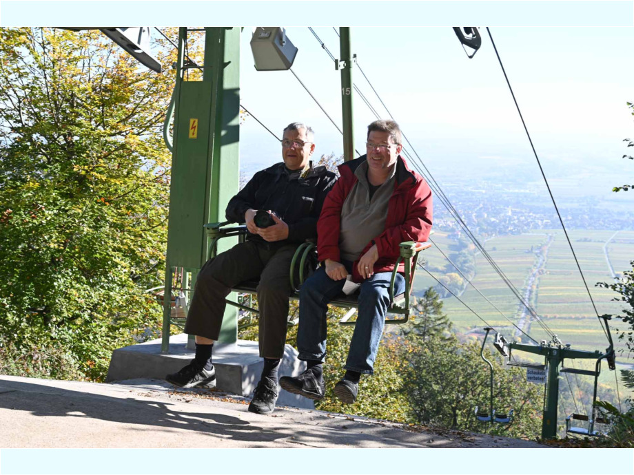 an der Bergstation angekommen an der Bergstation angekommen