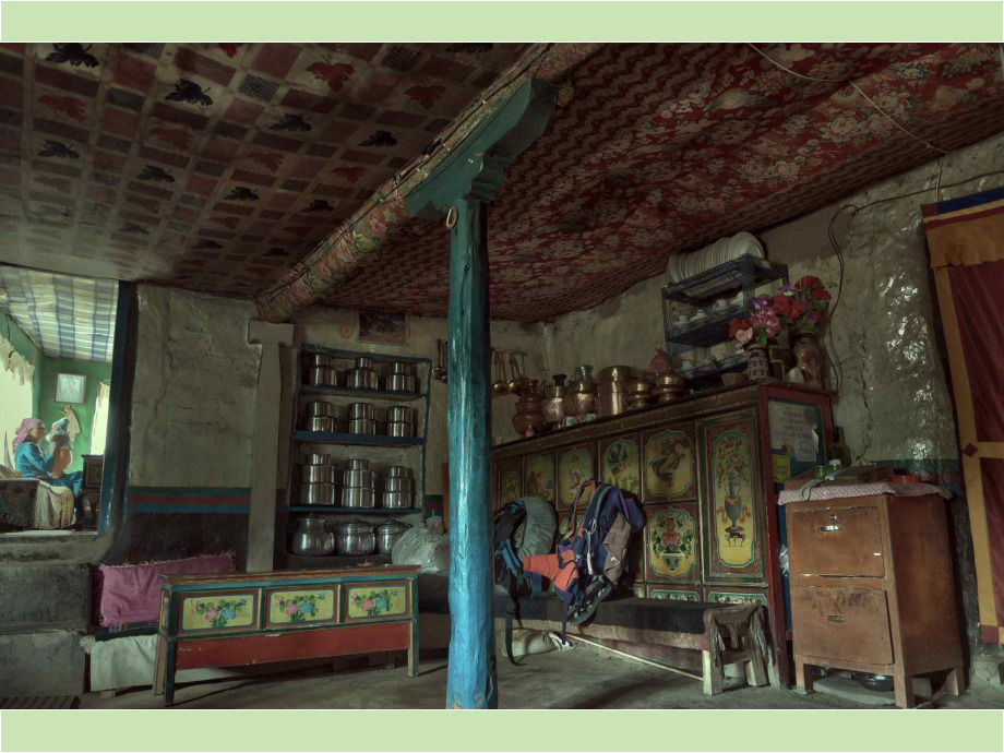 Wohnzimmer in Mustang, Nepal Wohnzimmer in Mustang, Nepal