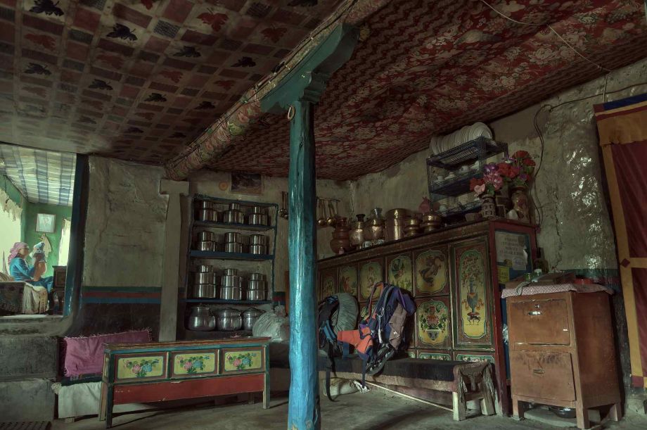 Wohnzimmer in Mustang, Nepal