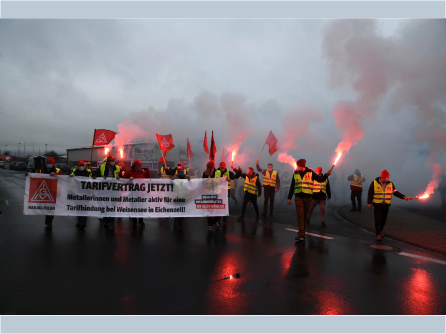 Streikbeginn am 13. Dezember 2021 um 6:00 Uhr