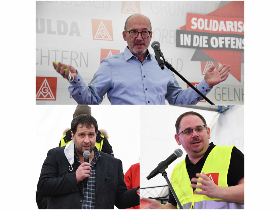 Vortrag vor der Streikversammlung