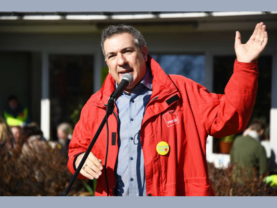 Alexander Klein, Bezirksgeschäftsführung ver.di Frankfurt am Main und Region