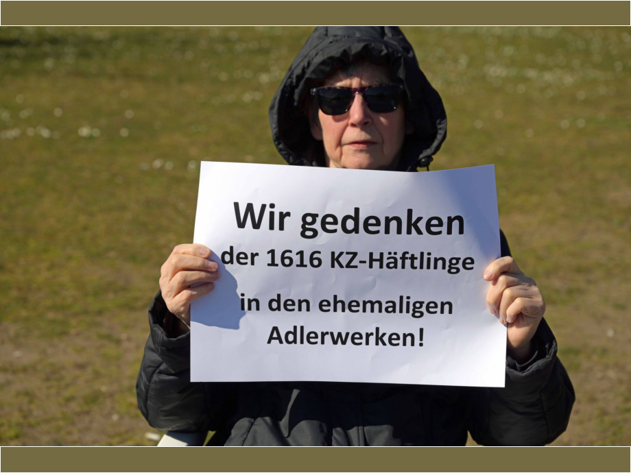 Eine gute und wichtige Aktion gegen das Vergessen