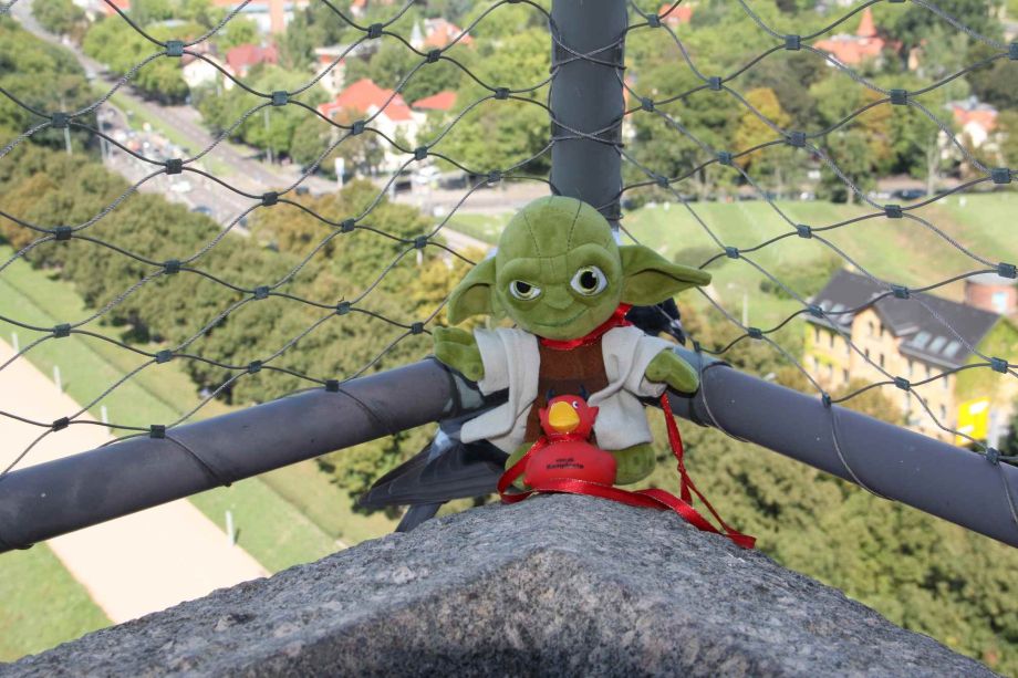 Blick vom Völkerschlachtdenkmal Leipzig