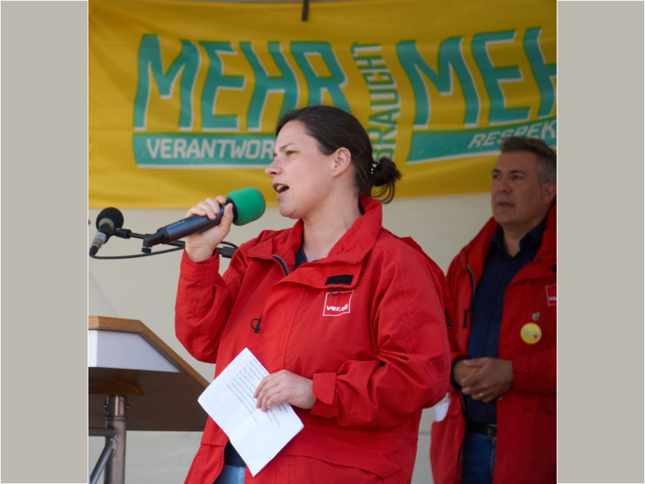 Rosa Schwenger, Gewerkschaftssekretärin verdi