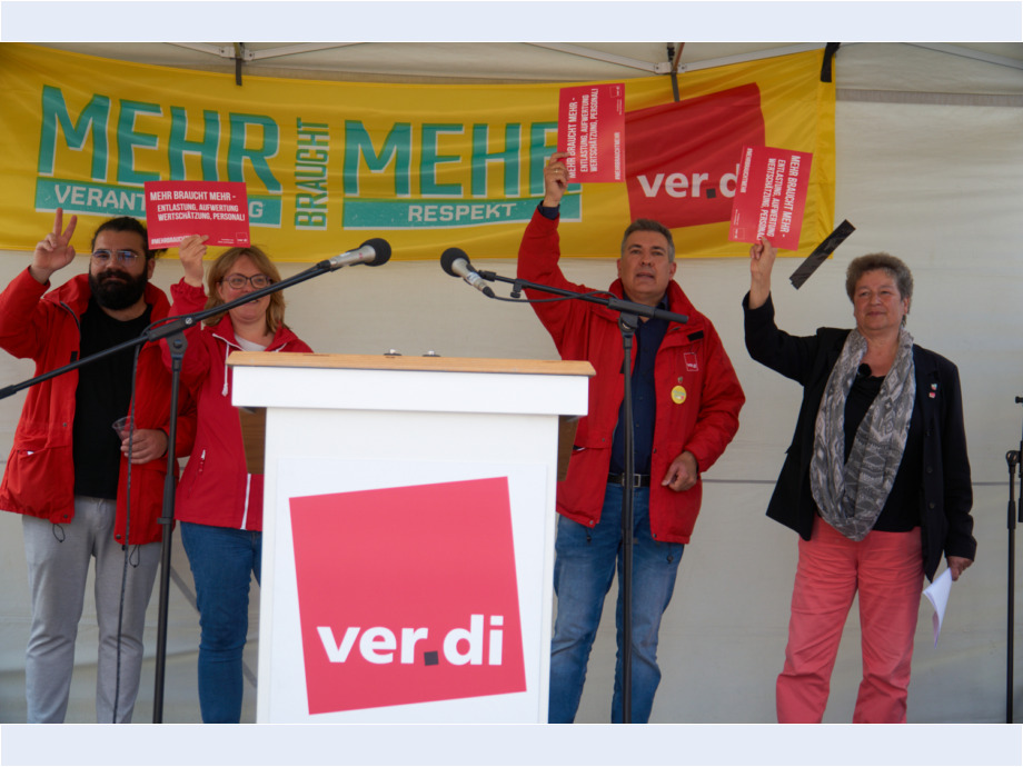 Abschlusskundgebung an der Hauptwache