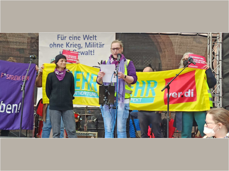 Wir fordern nachhaltige Verbesserungen der Arbeitsbedingungen, Entlastung und die finanzielle Aufwertung unserer Tätigkeiten