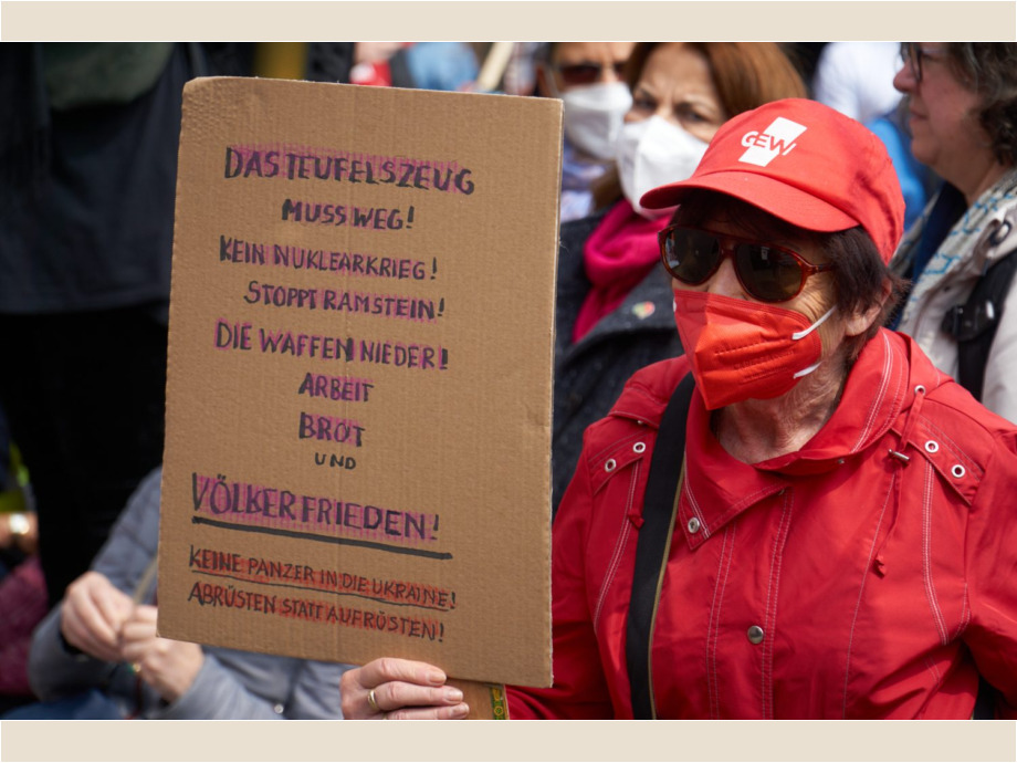 Abrüsten statt aufrüsten!