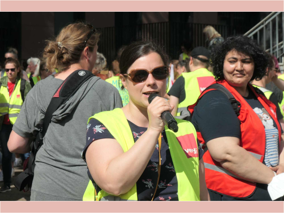 Rosa Schenger, verdi Gewerkschaftssekretärin