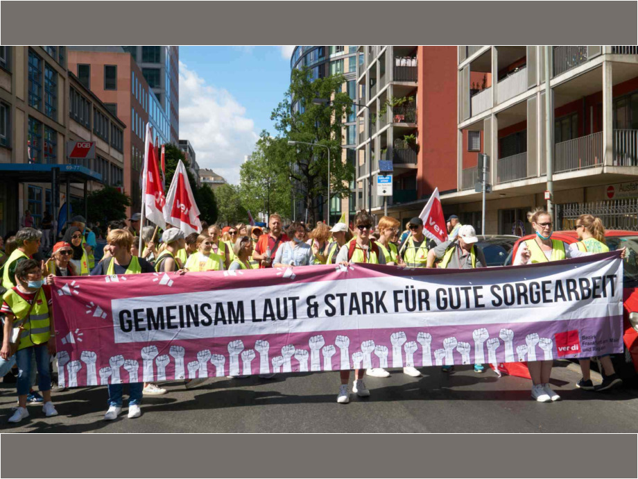 Demobeginn am Gewerkschaftshaus