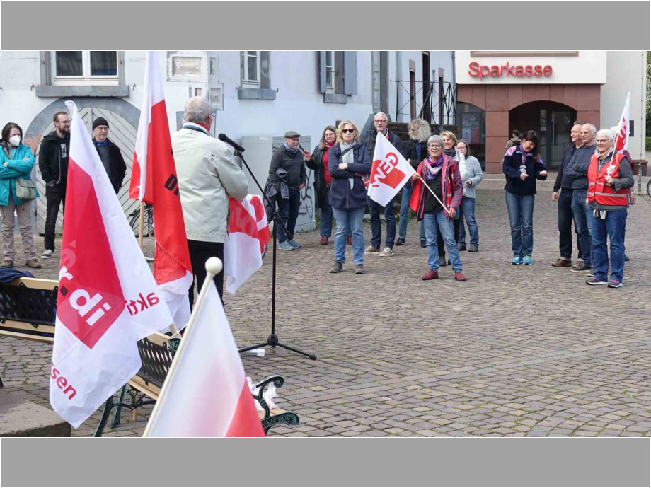 1. Mai - Kundgebung in Dieburg