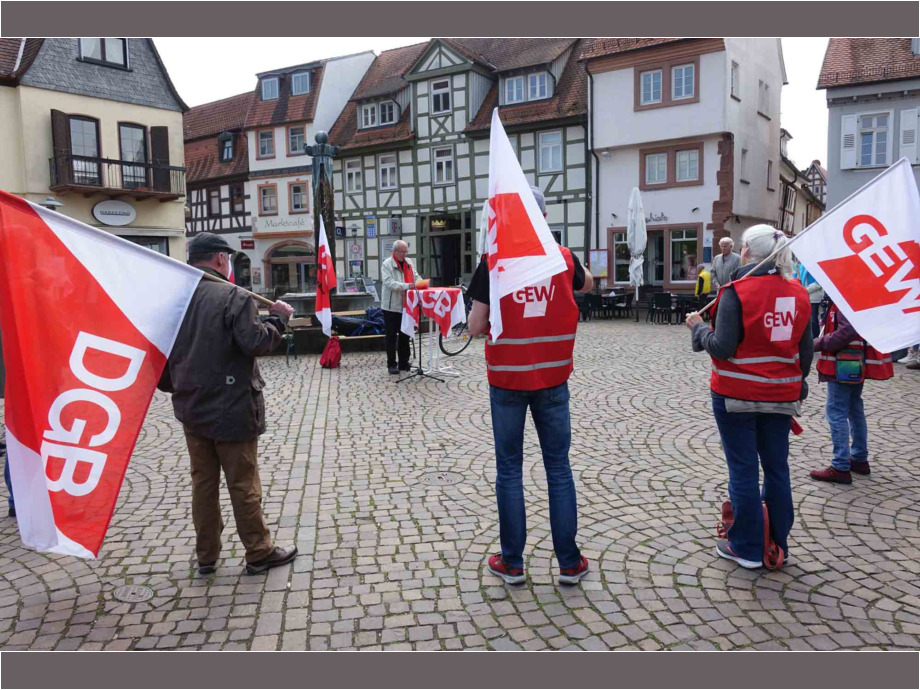 1. Mai - Kundgebung in Dieburg