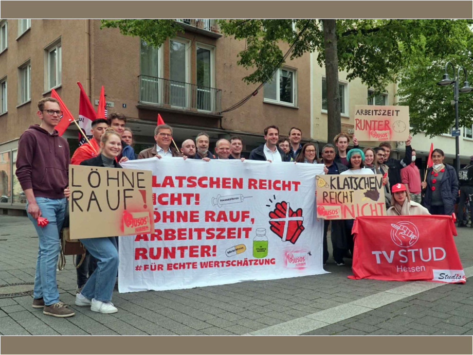 Klatschen reicht nicht - Löhne rauf