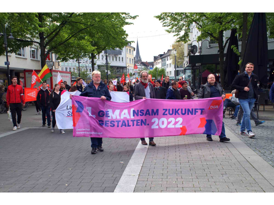 Demonstrationszug durch Giessen